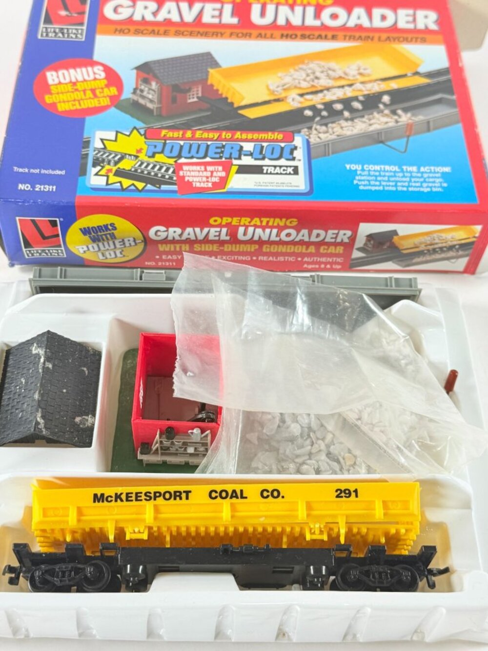 Vintage HO Scale Life Like Operating Gravel Unloader 21311